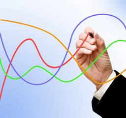 Hand drawing a graphic