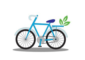 bicycle with leaves