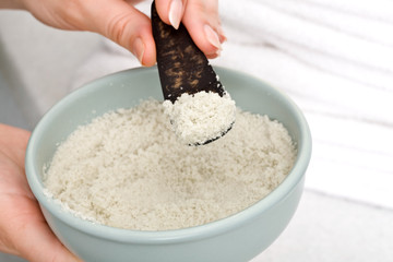 Spa procedures with sea salt. Medicine.