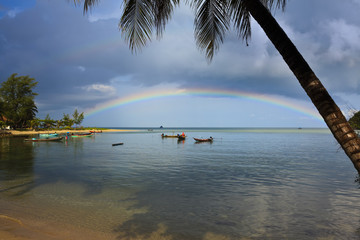 Rainbow on Ko phi phi island. © Stephane BENITO