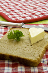 Brot mit  Butterherz