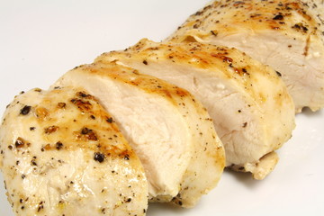 Hühnerbrust aufgeschnitten