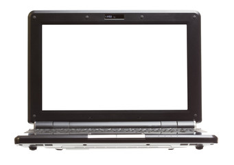 isolated technology netbook