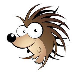 igel cartoon lustig maskottchen