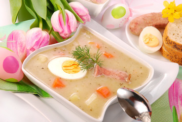white borscht for easter