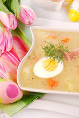 white borscht for easter