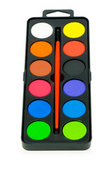 Painters palette isolated on the white background