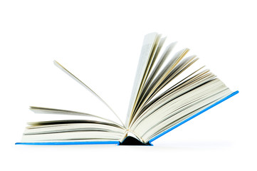 Stack of books isolated on the white