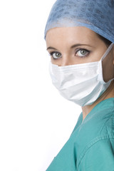 Medical student / doctor in scrubs