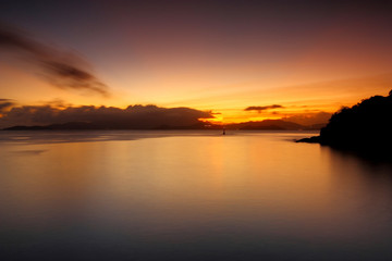 Fototapeta na wymiar Sunset , photographed in Hong Kong Lamma Island