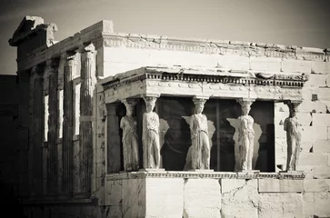 Fotobehang caryatids, acropolis, athens © javarman