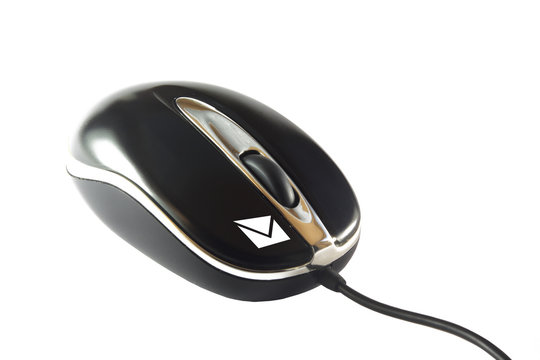 e-mail mouse with symbol for mail in button