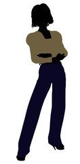 Female Office Illustration Silhouette