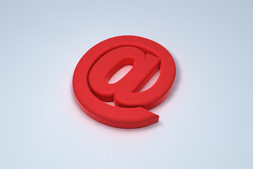 Email symbol in 3d