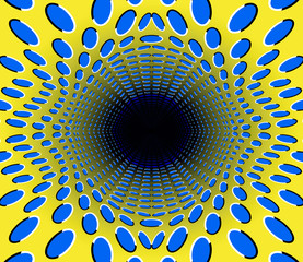 trou noir. illusion d& 39 optique.