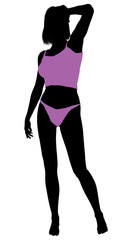 Woman Lingerie Silhouette