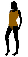 Woman Lingerie Silhouette
