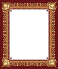 Luxury golden decorative frame