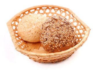 buns in a basket