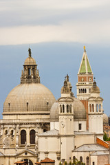 Obraz premium Domes and Bell Towers Against Blue Grey Sky