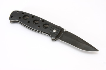 Black knife isolated