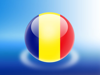 Fototapeta premium bandeira da Roménia