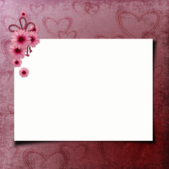 Fototapeta premium blank note paper on textured background