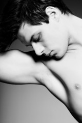 Naklejka premium Portrait of handsome man