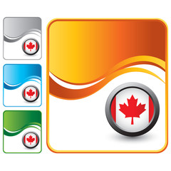 canadian flag colored wave backgrounds