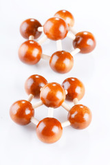 Wood molecular background