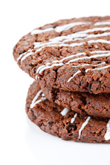 Homemade dark chocolate cookies