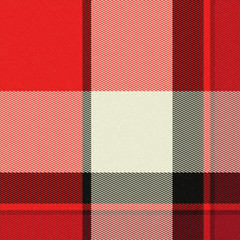 Realistic seamless tartan or plaid  texture with visible threads