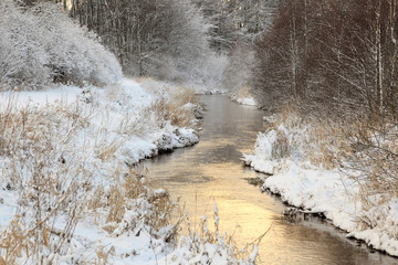 Creek at the Winter time.