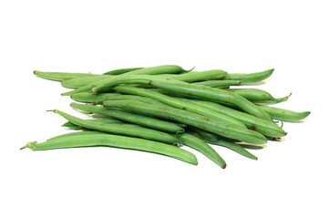 Rohe grüne Bohnen