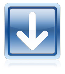 Arrow down blu icon