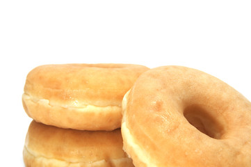 a delicious donuts  on a white background