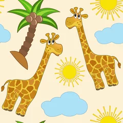 Photo sur Plexiglas Zoo Girafe. Sans couture.