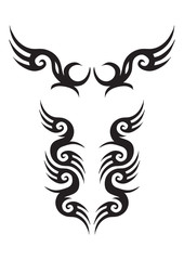 Tribal Tattoo Designs Isolated on White Background. - 19694558