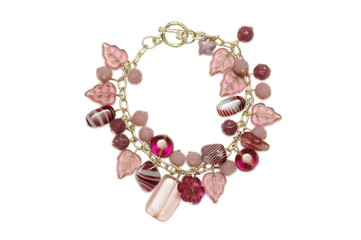 A necklace of glass bracelet, industrial arts