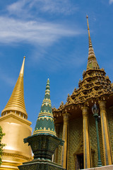 Fototapeta premium Thailand, Bangkok.The temple in the Grand palace area.
