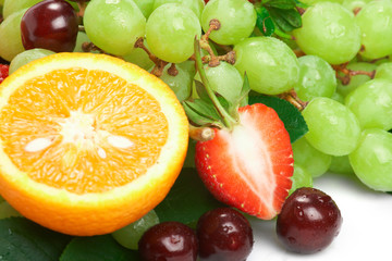 Still-life of fresh fruit