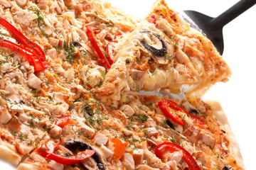 Pizza with champignons