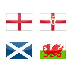 great britain vector flags