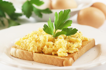 Scrambled Egg on Toast