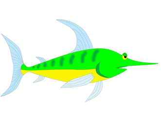 abstract colorful fish