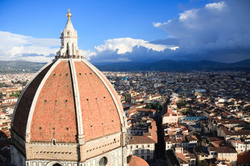 Fototapeta na wymiar Cupola del Duomo di Firenze