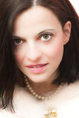 Obraz premium Portrait of a beautiful brunette