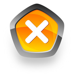 Obraz premium cancel internet icon