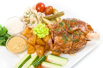 Tasty pork with vegetables