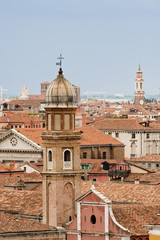 Fototapeta na wymiar Bell Tower in Venice with Onion Dome
